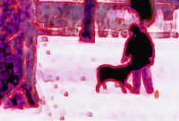 Red snow